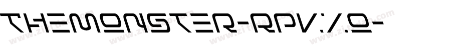 TheMonster-RpvXo字体转换 TheMonster-RpvXo字体转换