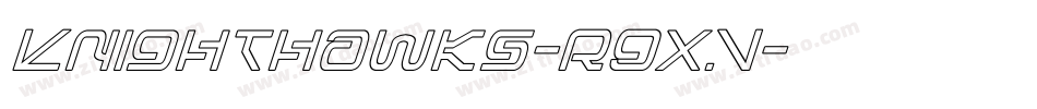 Knighthawks-R9xV字体转换