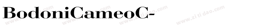 BodoniCameoC字体转换