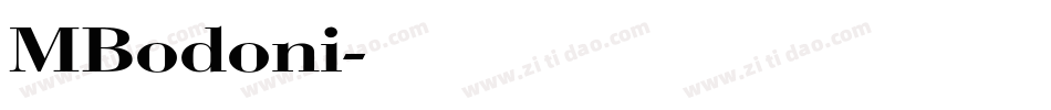 MBodoni字体转换