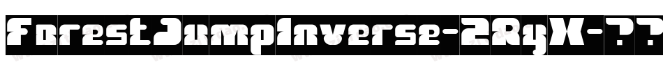 ForestJumpInverse-2RyX字体转换