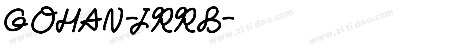Gohan-JRrB字体转换