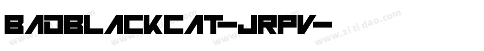 BadBlackCat-jrPv字体转换