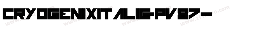 CryogenixItalic-Pv87字体转换