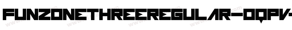 FunzoneThreeRegular-0qPv字体转换