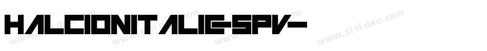 HalcionItalic-5Pv字体转换
