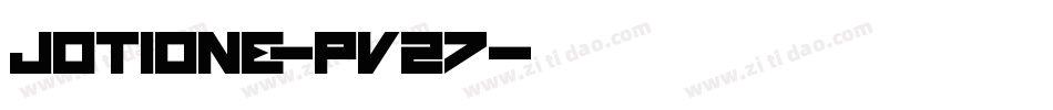 JotiOne-Pv27字体转换
