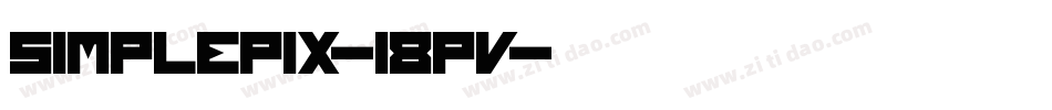 Simplepix-18pv字体转换