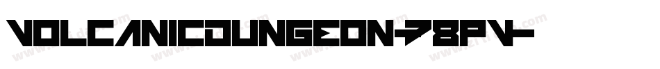 VolcanicDungeon-78pV字体转换