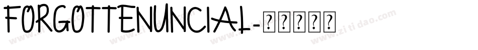 ForgottenUncial字体转换