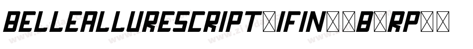 BelleAllureScript2IFin-4B3Rp字体转换