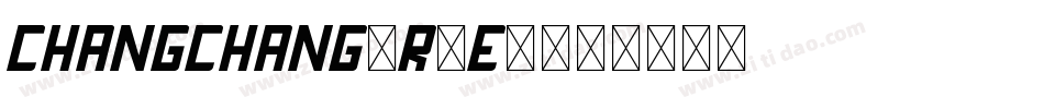 Changchang-R9E3字体转换