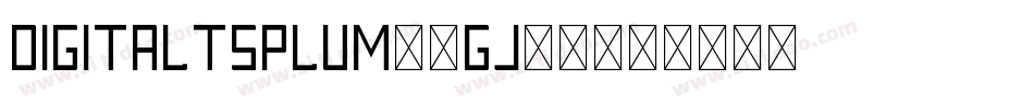 DigitaltsPlum-1Gj32字体转换