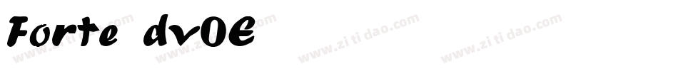 Forte-dv0E字体转换