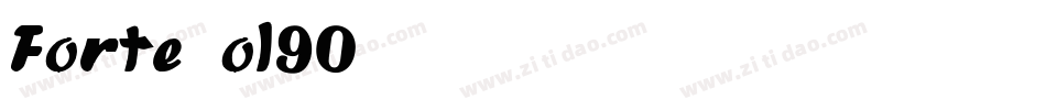 Forte-ol90字体转换