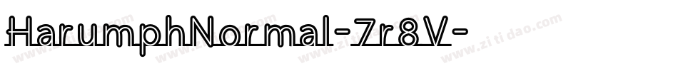 HarumphNormal-7r8V字体转换