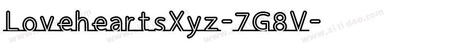 LoveheartsXyz-7G8V字体转换