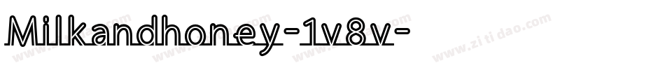 Milkandhoney-1v8v字体转换