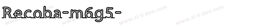 Recoba-m6g5字体转换