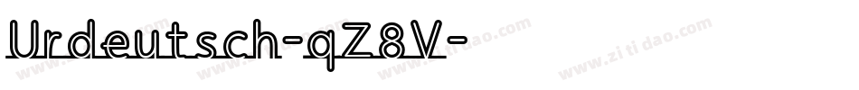 Urdeutsch-qZ8V字体转换 Urdeutsch-qZ8V字体转换