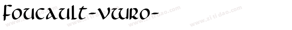 Foucault-vWrO字体转换