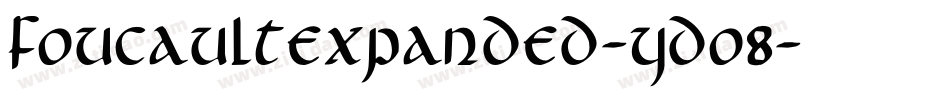 FoucaultExpanded-YDo8字体转换