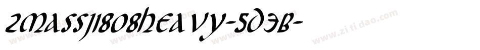 2Massj1808Heavy-5d3B字体转换
