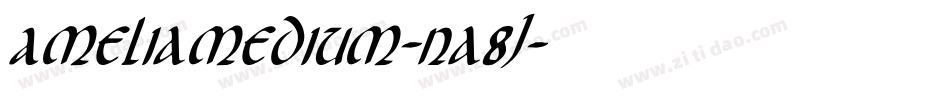 AmeliaMedium-na8J字体转换