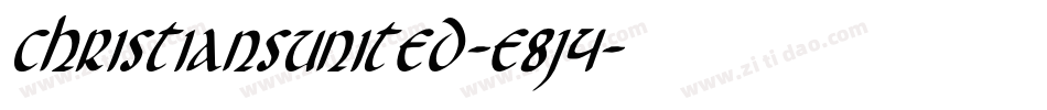 ChristiansUnited-E8j4字体转换