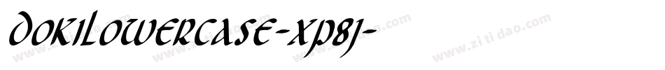 DokiLowercase-xp8j字体转换