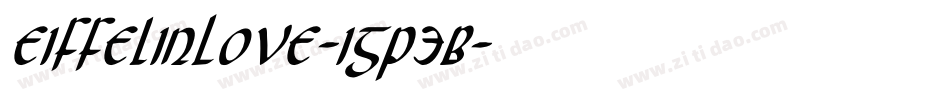 EiffelInLove-1GP3B字体转换