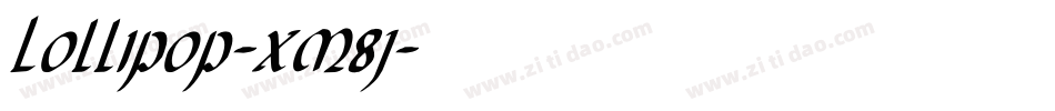 Lollipop-XM8j字体转换 Lollipop-XM8j字体转换