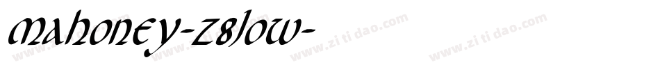 Mahoney-z8JOw字体转换