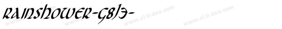 RainShower-g8J3字体转换