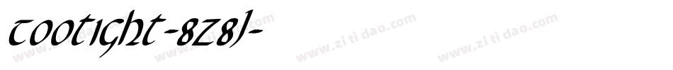 Tootight-8z8J字体转换