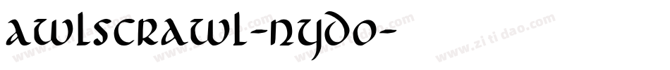 Awlscrawl-nYdO字体转换