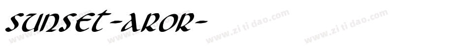 Sunset-aRoR字体转换