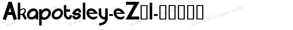 Akapotsley-eZ3l字体转换 Akapotsley-eZ3l字体转换
