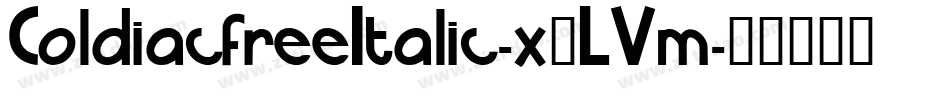 ColdiacfreeItalic-x3LVm字体转换
