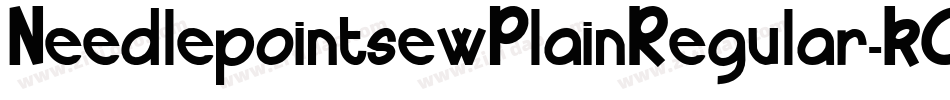 NeedlepointsewPlainRegular-KO3l字体转换