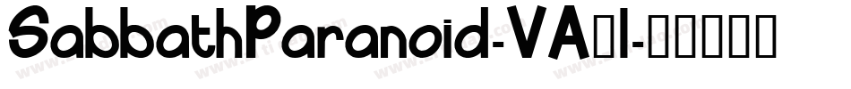 SabbathParanoid-VA3l字体转换