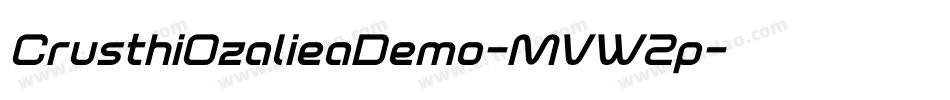 CrusthiOzalieaDemo-MVW2p字体转换