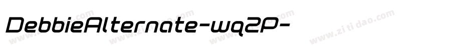 DebbieAlternate-wq2P字体转换