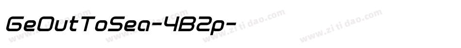 GeOutToSea-4B2p字体转换