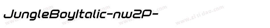 JungleBoyItalic-nw2P字体转换
