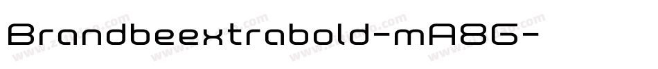 Brandbeextrabold-mA8G字体转换