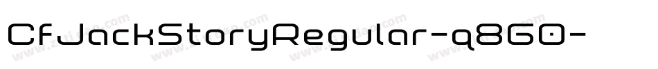 CfJackStoryRegular-q8G0字体转换