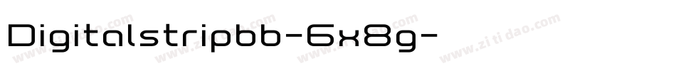Digitalstripbb-6x8g字体转换