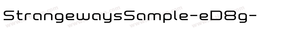 StrangewaysSample-eD8g字体转换