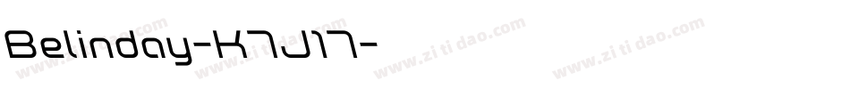 Belinday-K7J17字体转换
